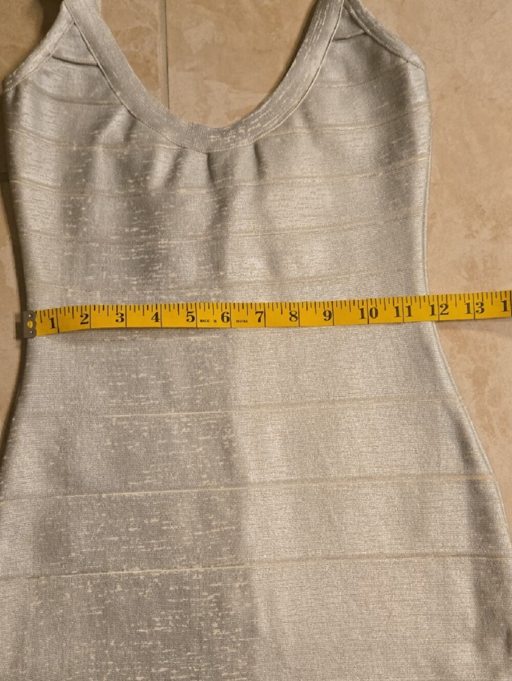 VENUS Sexy Silver Tank Bodycon Dress NWOT Size 0 - Picture 9 of 13
